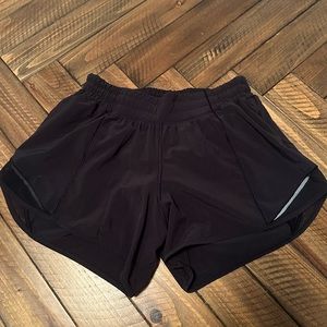 Black Lululemon shorts size 6